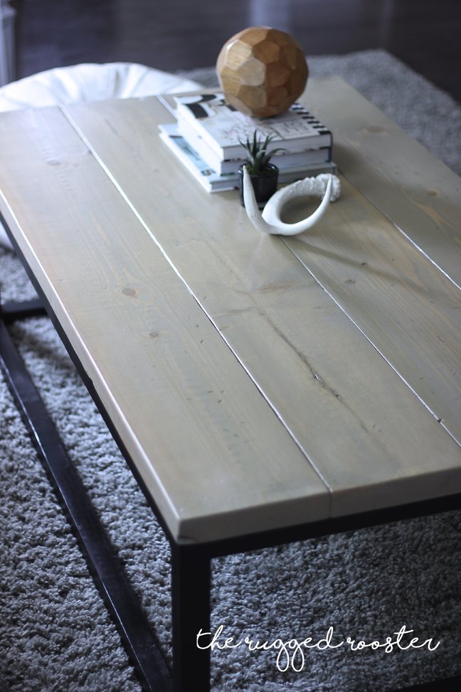 Build A Faux Metal Coffee Table In A Few Hours, Save hundreds of dollars and learn this easy DIY method, Little tools needed for this modern coffee table