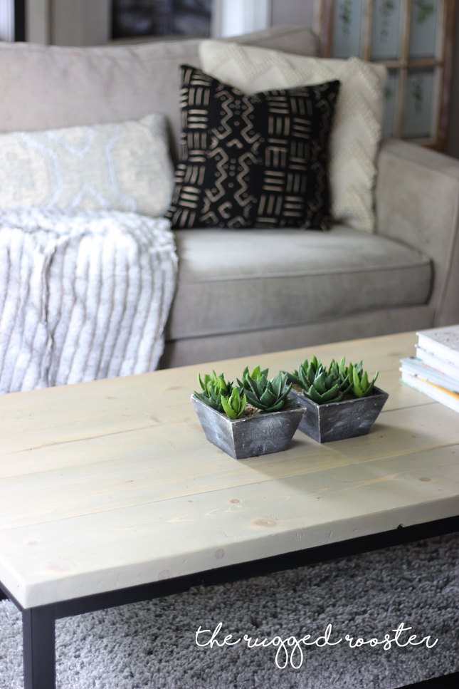 Build A Faux Metal Coffee Table In A Few Hours, Save hundreds of dollars and learn this easy DIY method, Little tools needed for this modern coffee table