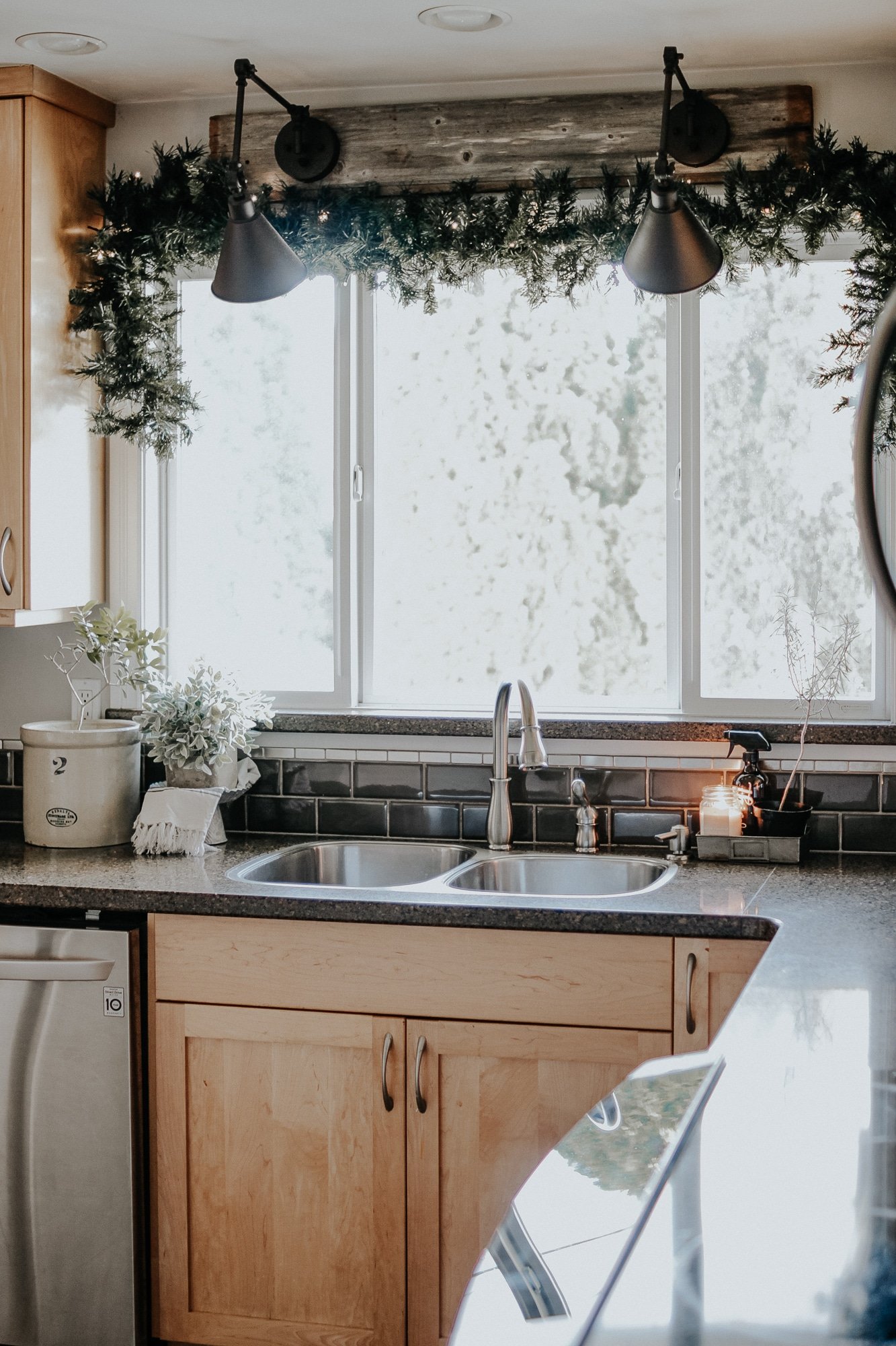 Holiday Modern Farmhouse Walk Through . How I styled our modern farmhouse for Christmas, it doesn't have to be expensive.