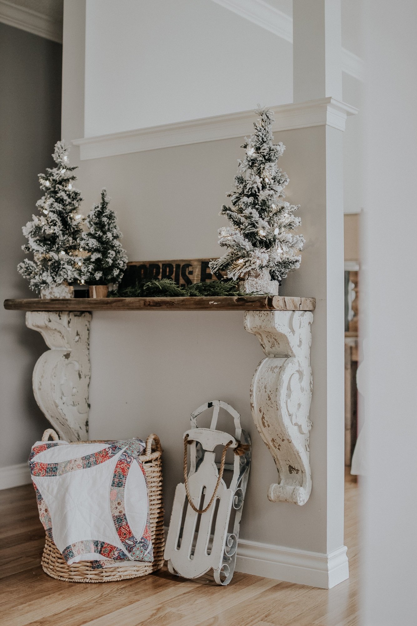 Holiday Modern Farmhouse Walk Through . How I styled our modern farmhouse for Christmas, it doesn't have to be expensive.