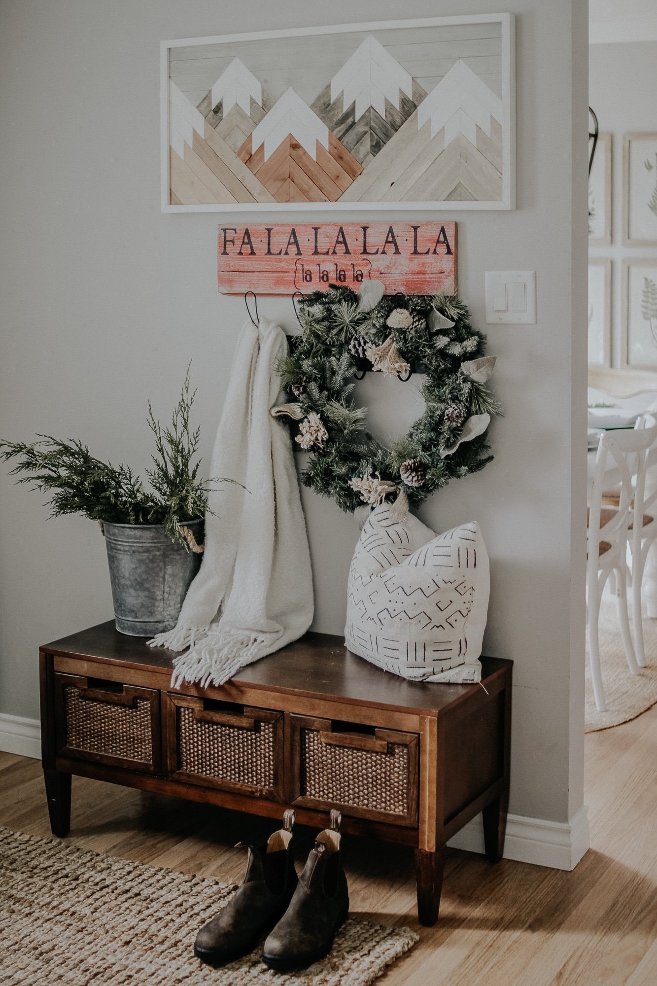 Holiday Modern Farmhouse Walk Through . How I styled our modern farmhouse for Christmas, it doesn't have to be expensive.
