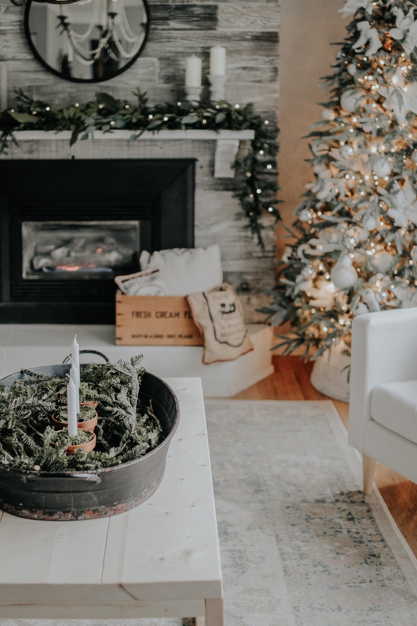 Holiday Modern Farmhouse Walk Through . How I styled our modern farmhouse for Christmas, it doesn't have to be expensive.