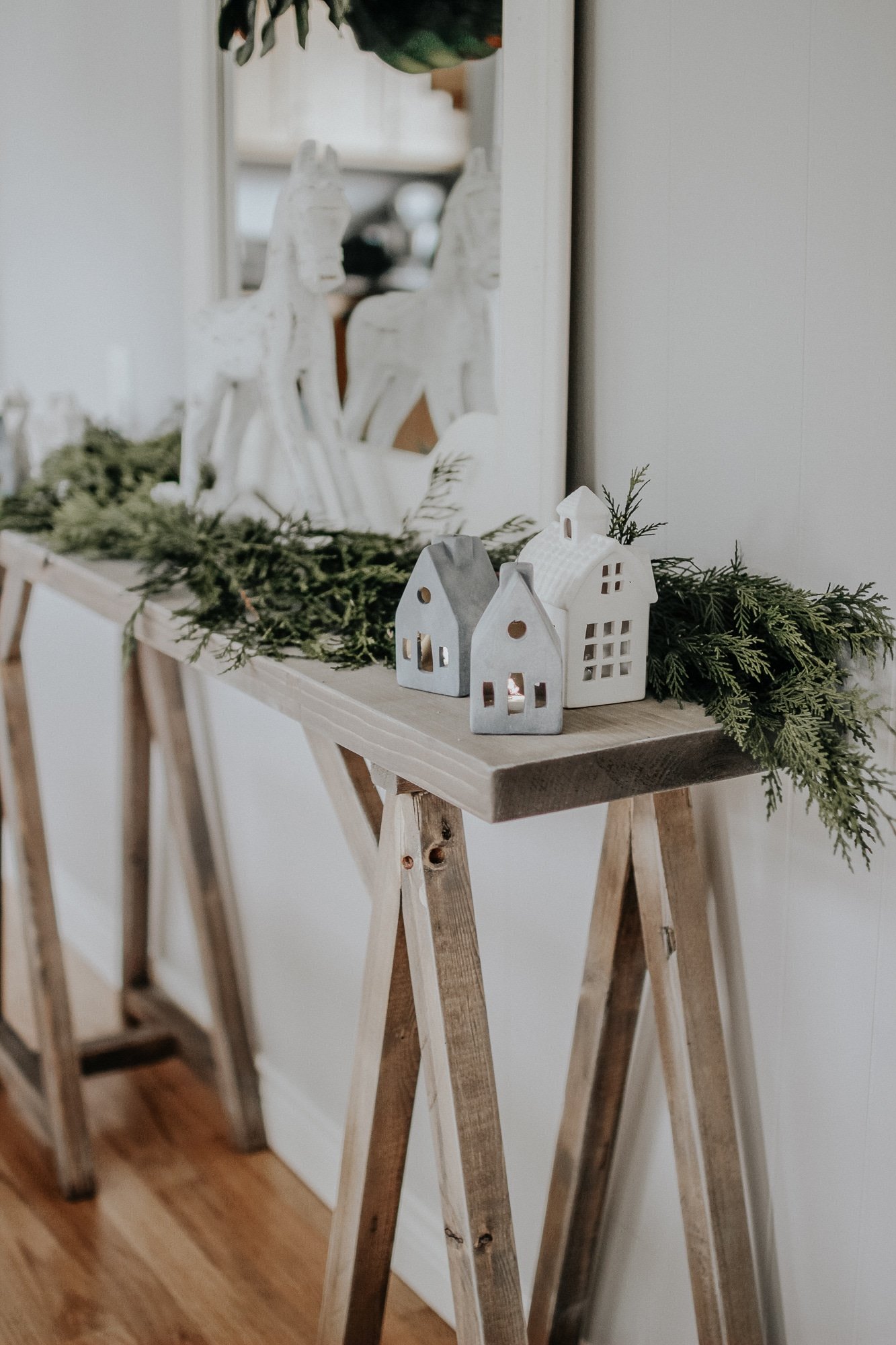 Holiday Modern Farmhouse Walk Through . How I styled our modern farmhouse for Christmas, it doesn't have to be expensive.