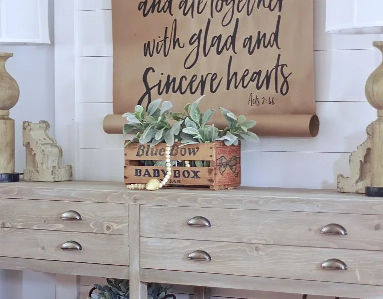 Our Restoration Hardware Inspired Console