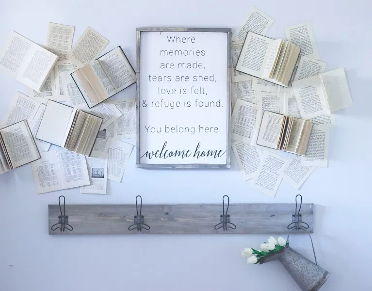 My Stunning Vintage Book Wall