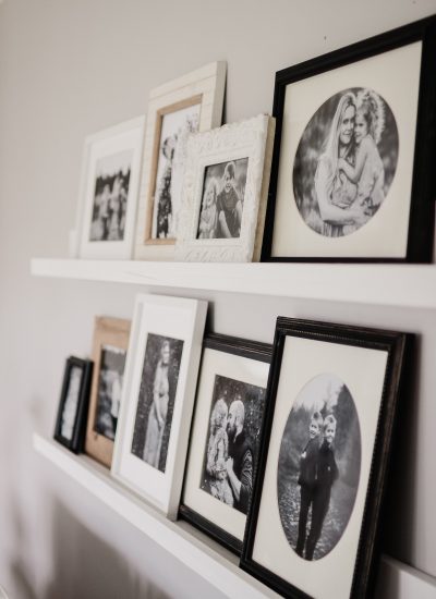 Super Easy DIY Picture Ledge. How To Make One In Under 10 Minutes and 10 Dollars, Way Cheaper Than Ikea and Way Better Quality. Simple Way To Hang Pictures On Your Wall For a Gallery Wall
