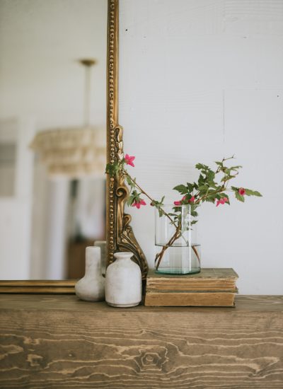 DIY Modern Wood Mantle. How We Built our mantle for under 75 dollars and our custom Beachwood stain.